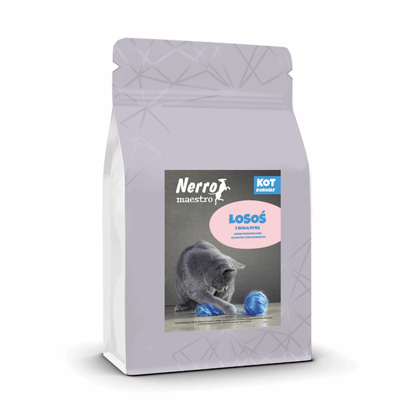 NERRO Maestro kot sterylizowany: łosoś i biała ryba 300g (1)